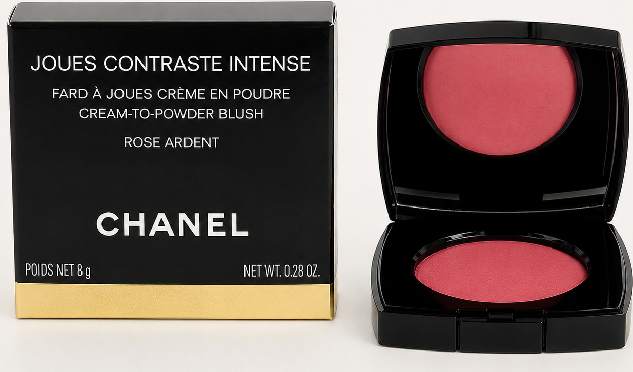 Chanel Contraste Intense Cream To Powder Blush Rouge Franc Lasting Color