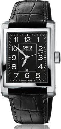 Oris Watch Rectangular Date Leather