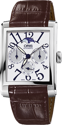 Oris Rectangular Complication Leather D
