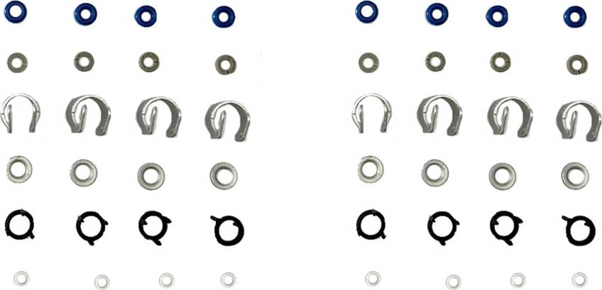 Tlily 48pcs Fuel Injector Nozzle Repair Kit