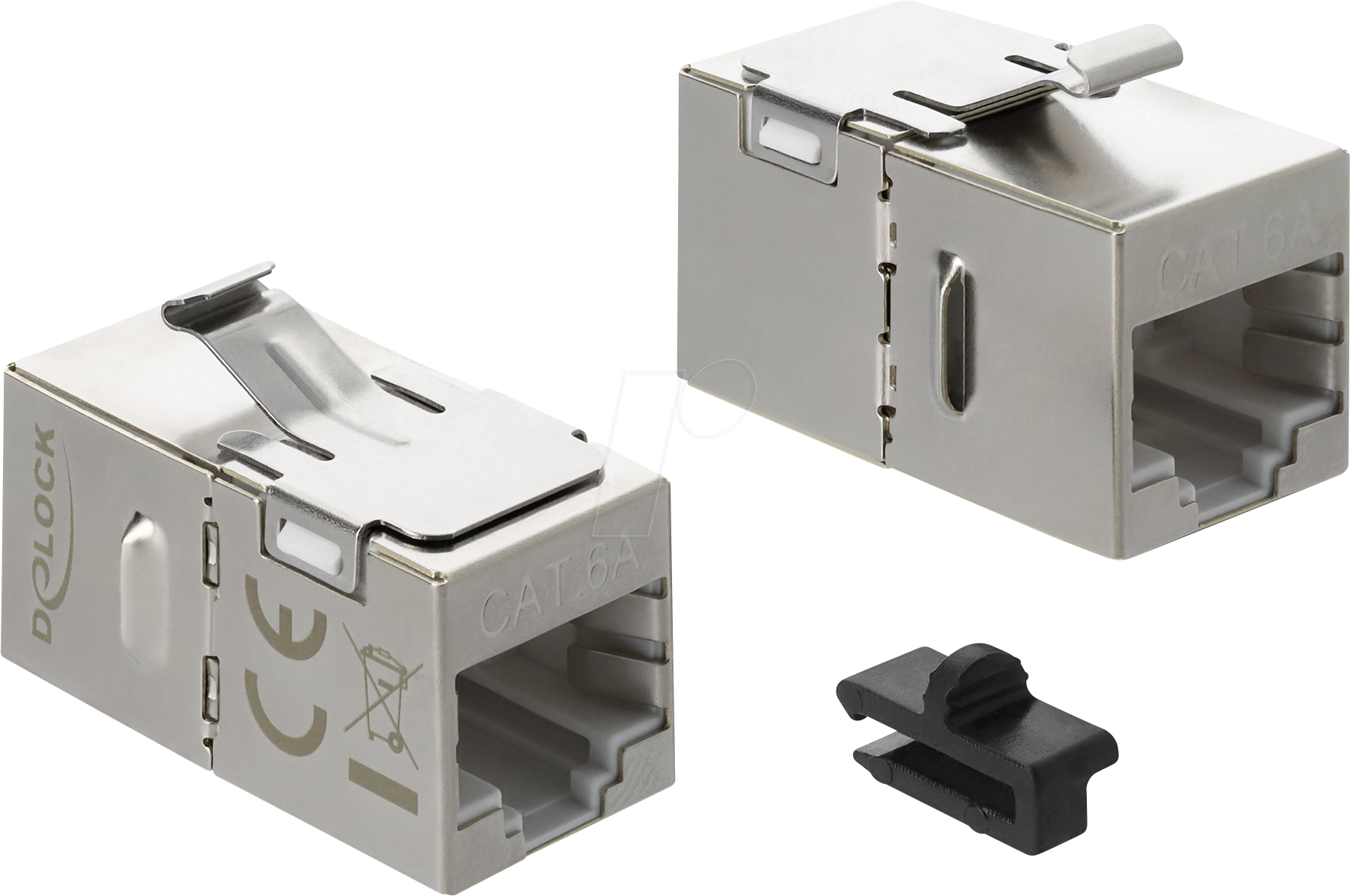 DeLock Keystone-modul RJ-45 Cat 6A - Silver