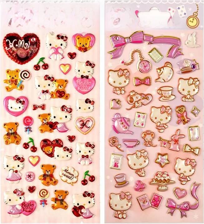 MINISO 3D Embossed Crystal Stickers