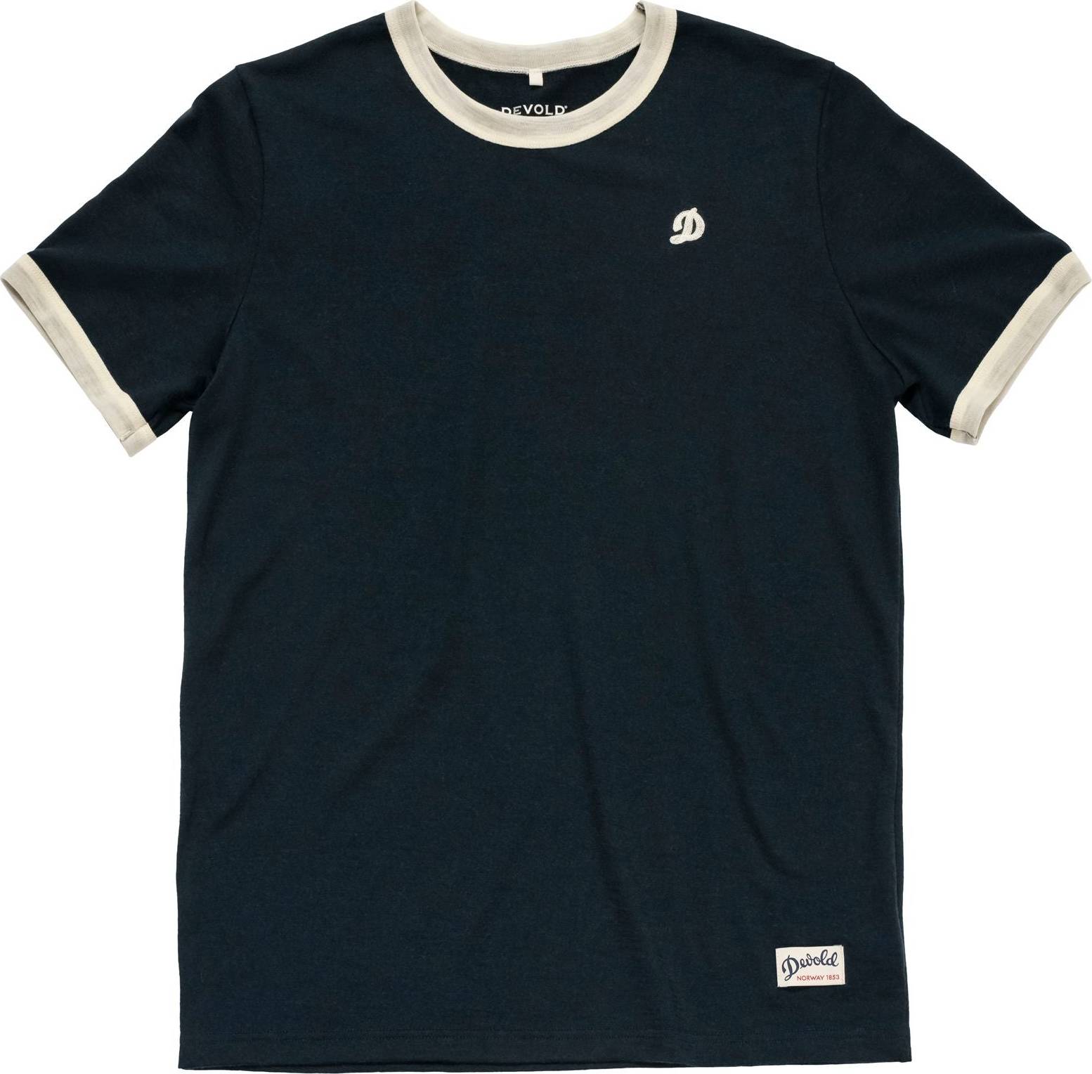 Archive Ringer Tee - Ink/Raw White