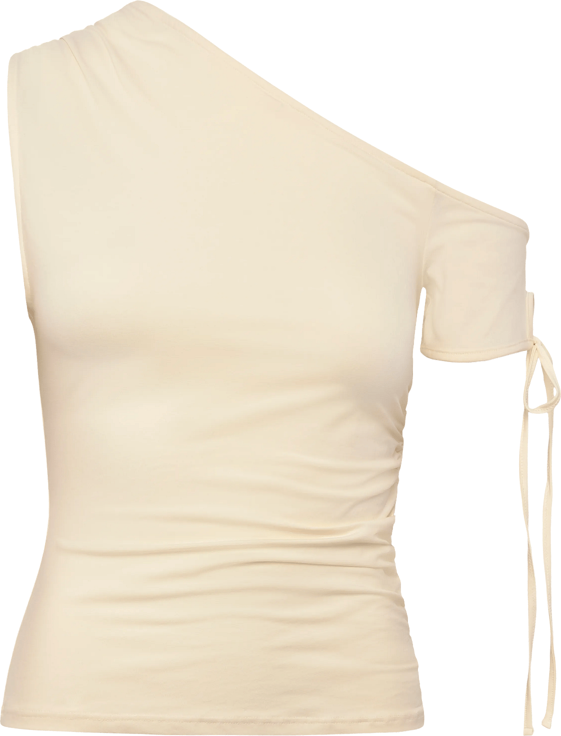 Offshoulder Top Med Rynker - Cream