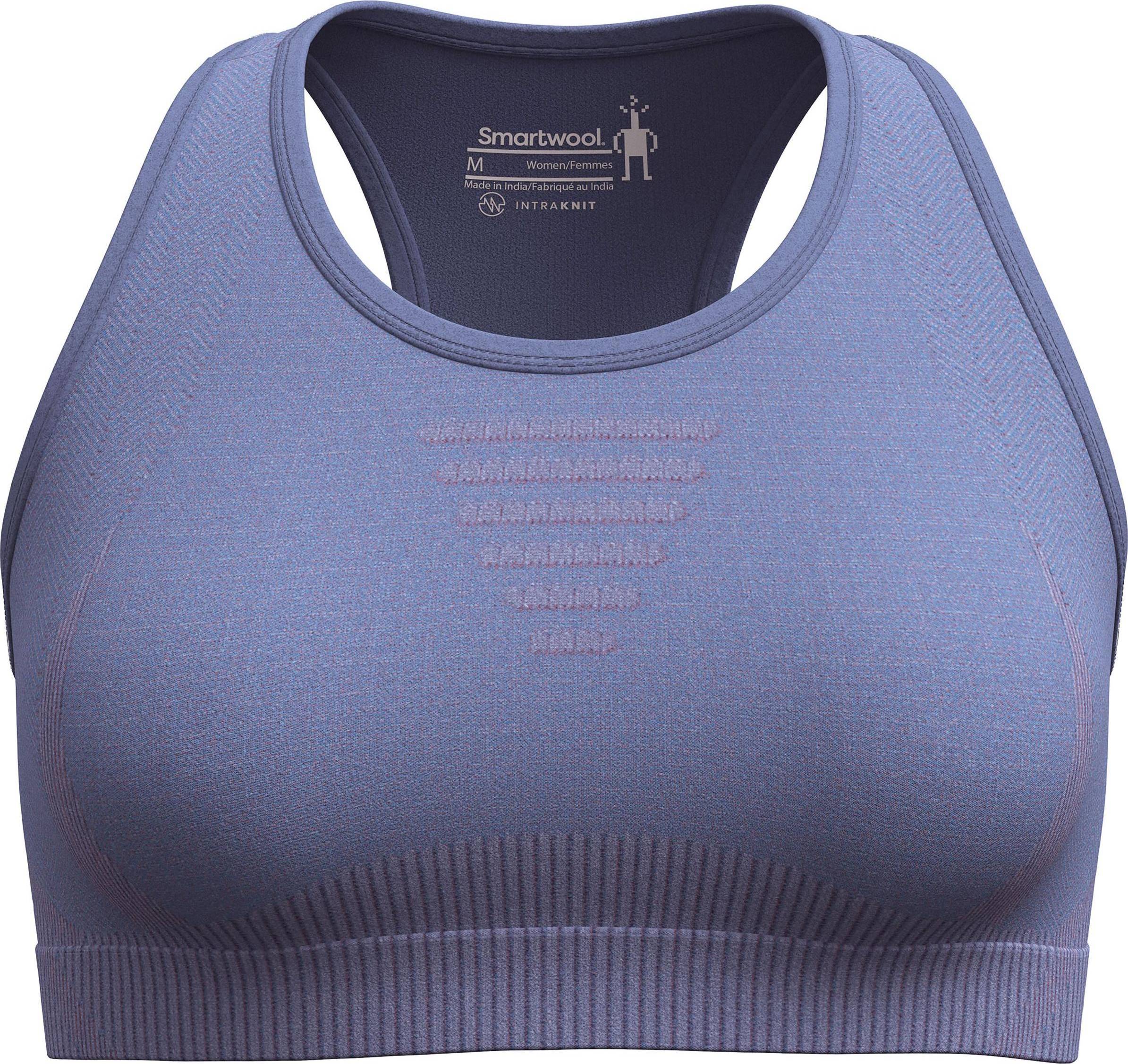 Smartwool Intraknit Racerback Sports Bra - Blue
