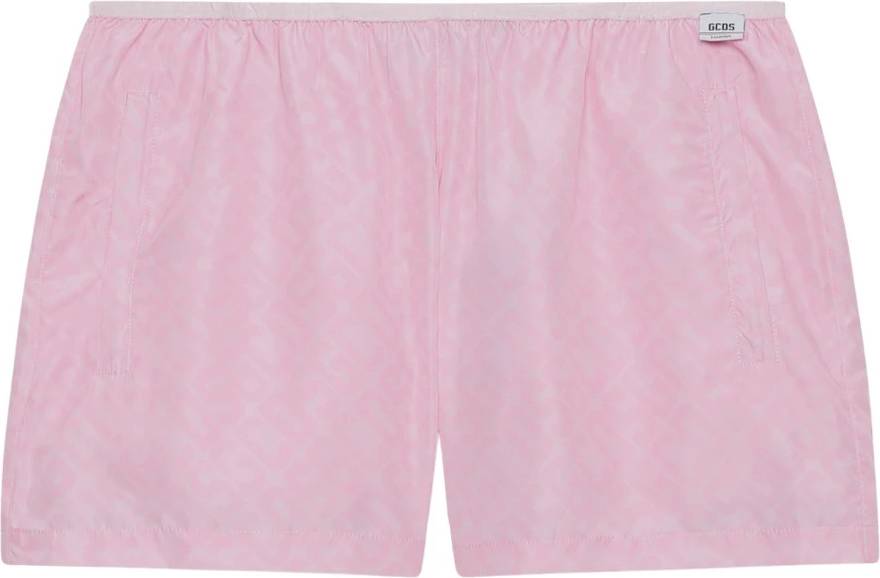 GCDS Essentials Faded Monogram Shorts - Polyester