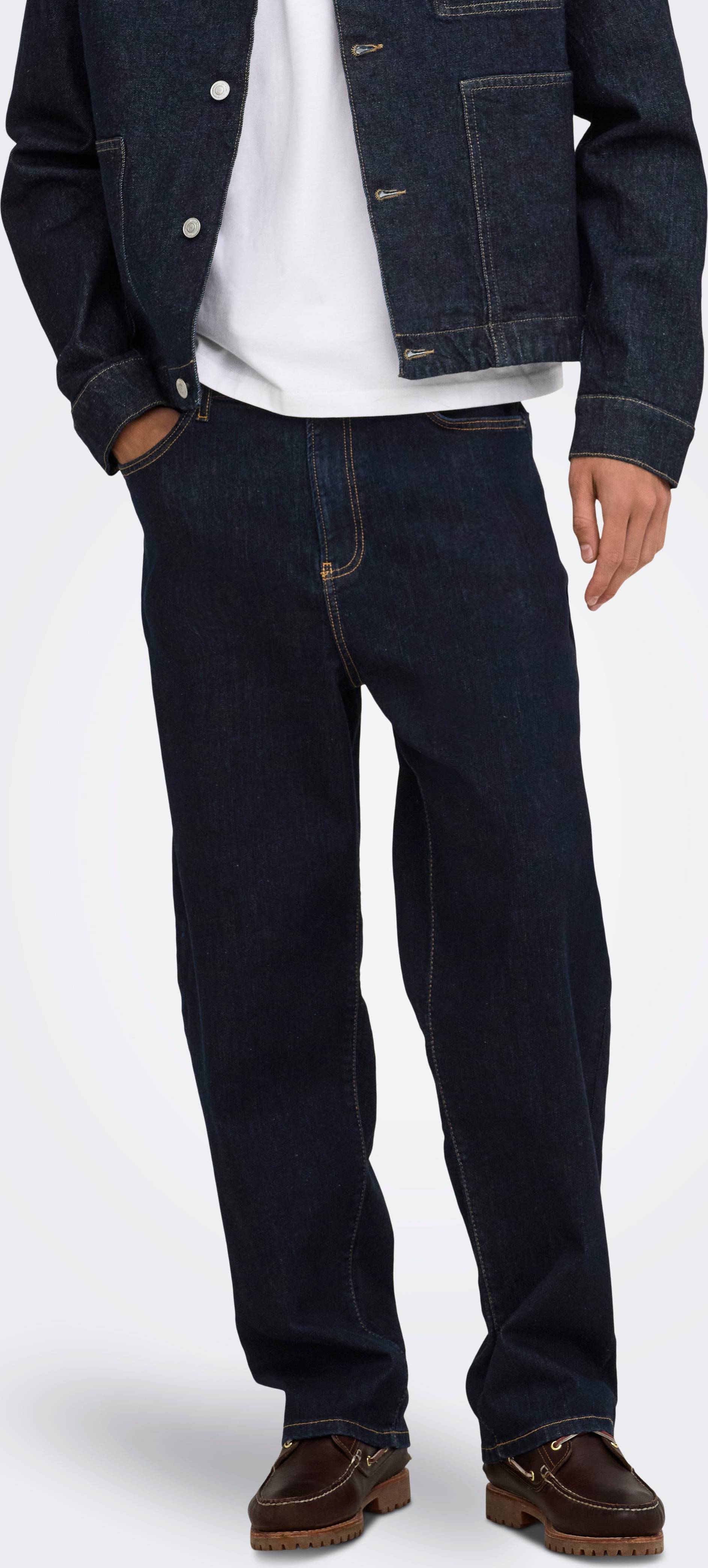 Only & Sons Mid Rise Loose Fit Jeans