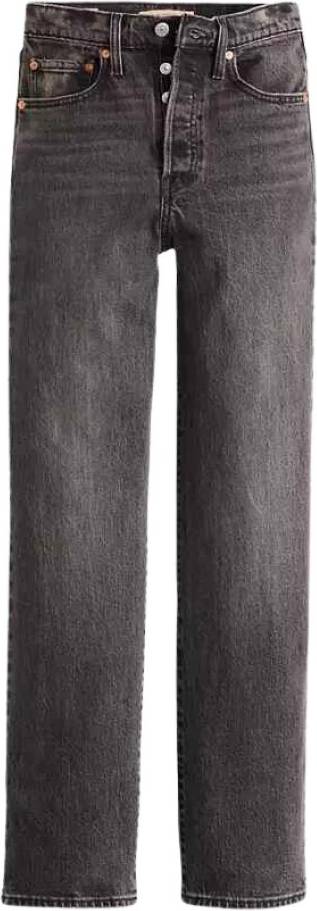 Levi's Ribcage Full Length Automate M Kvinde Straight Jeans - Sort