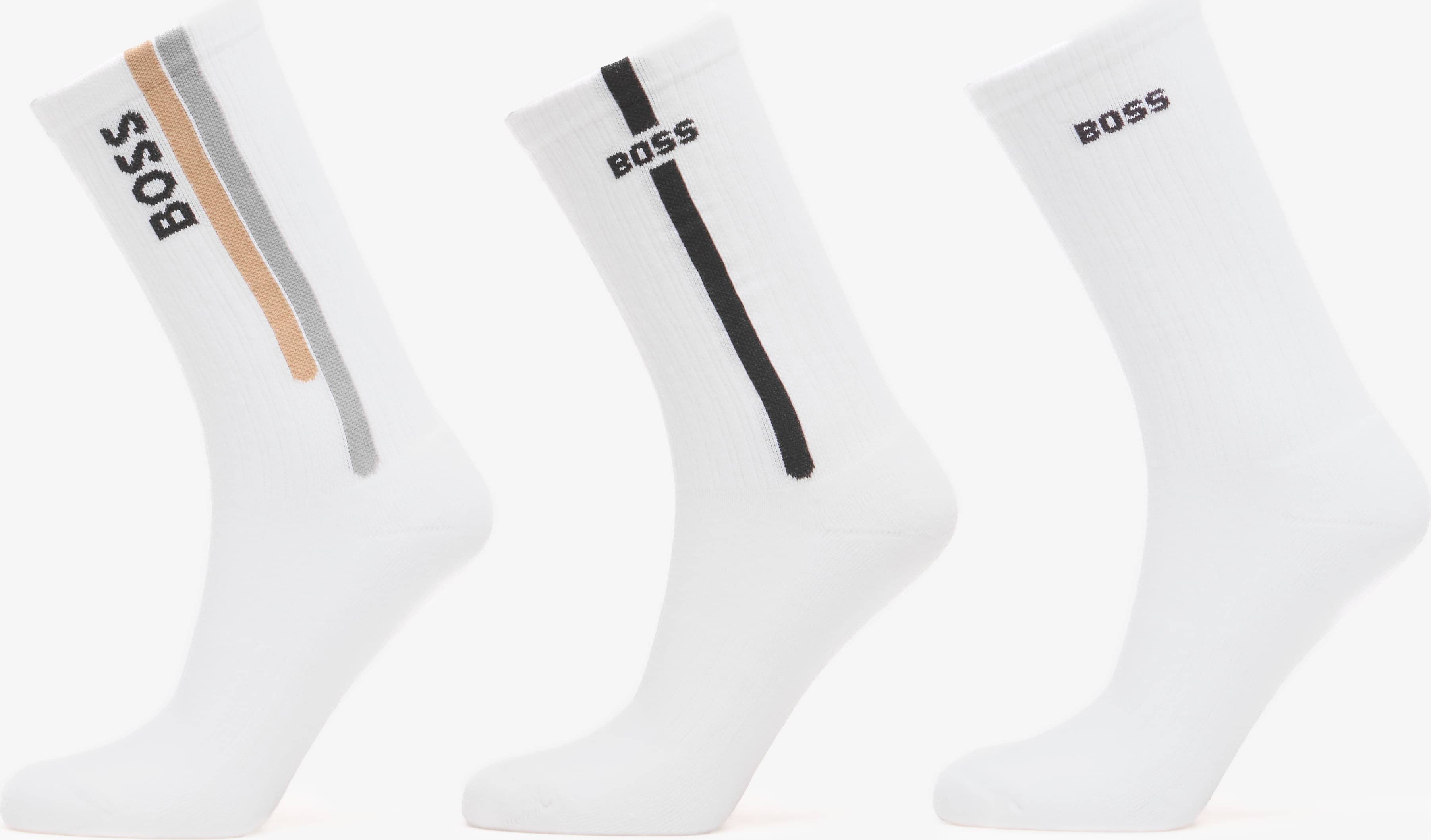 HUGO BOSS 3P Qs Rib Line Cc - White