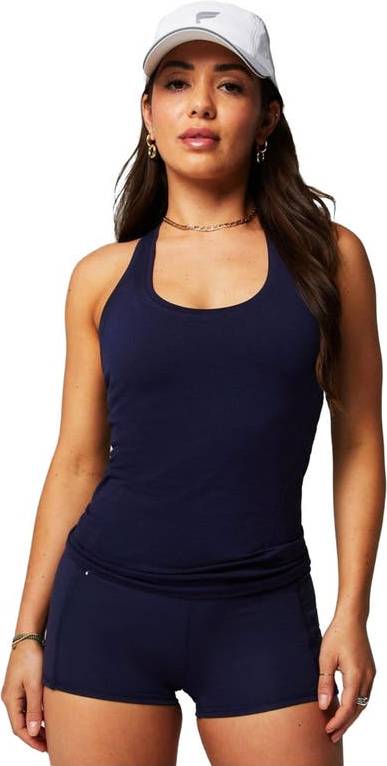 Fabletics Feather Tech+ Racerback Tank - Deep Navy