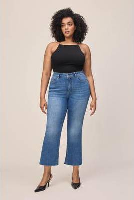 Psp PSP Plus Crop Bootcut Jeans Way To Go