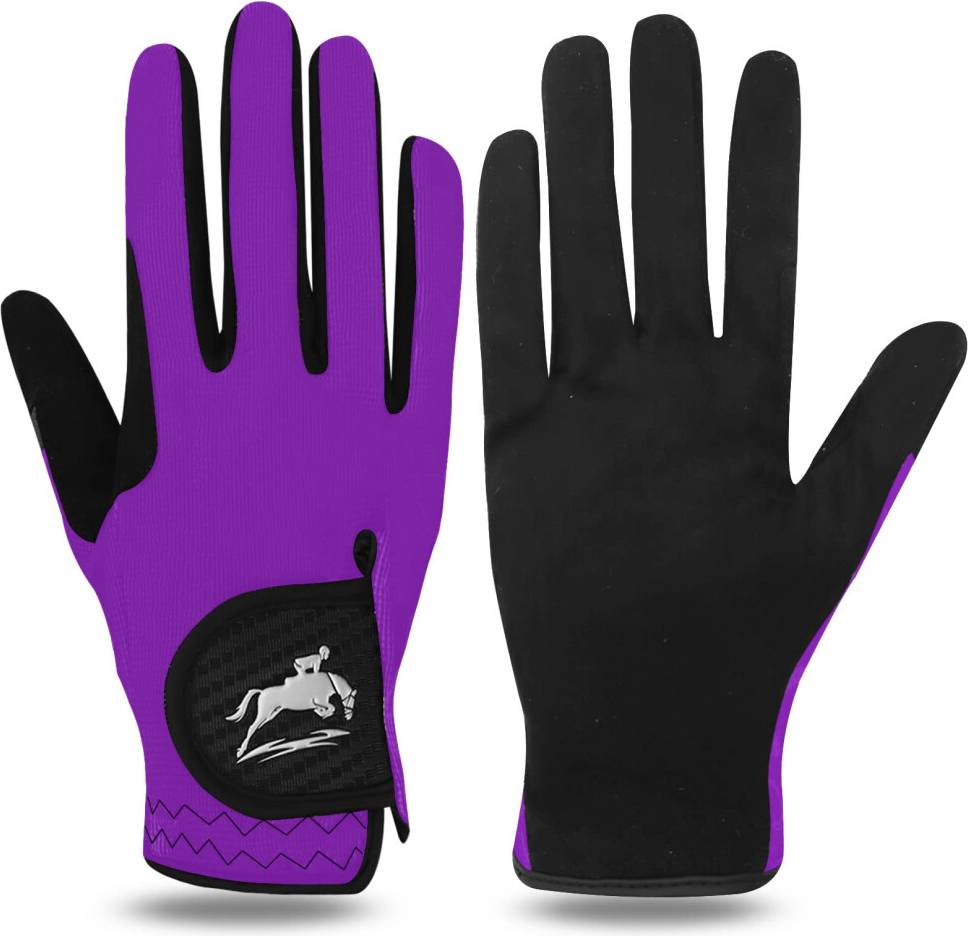 Comfortable Breathable Riding Gloves - Violet