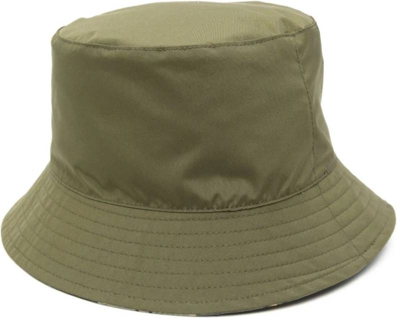 Barbour Reversible Check Pattern Hat - Green