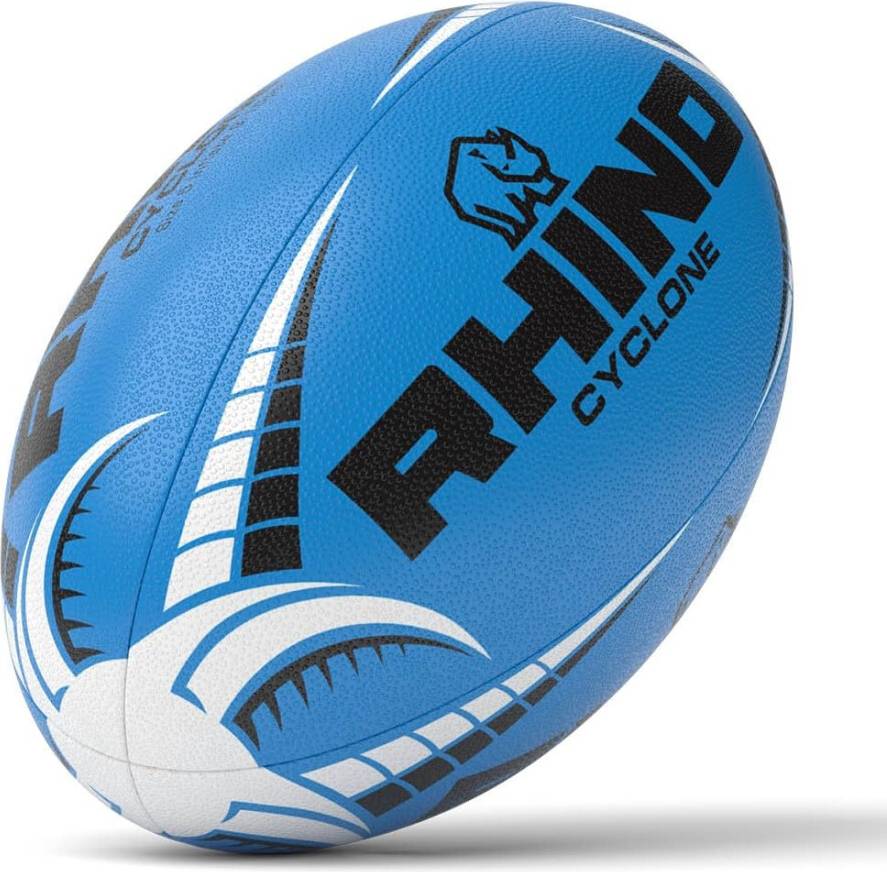 Rhino Cyclone Rugby Ball Blue