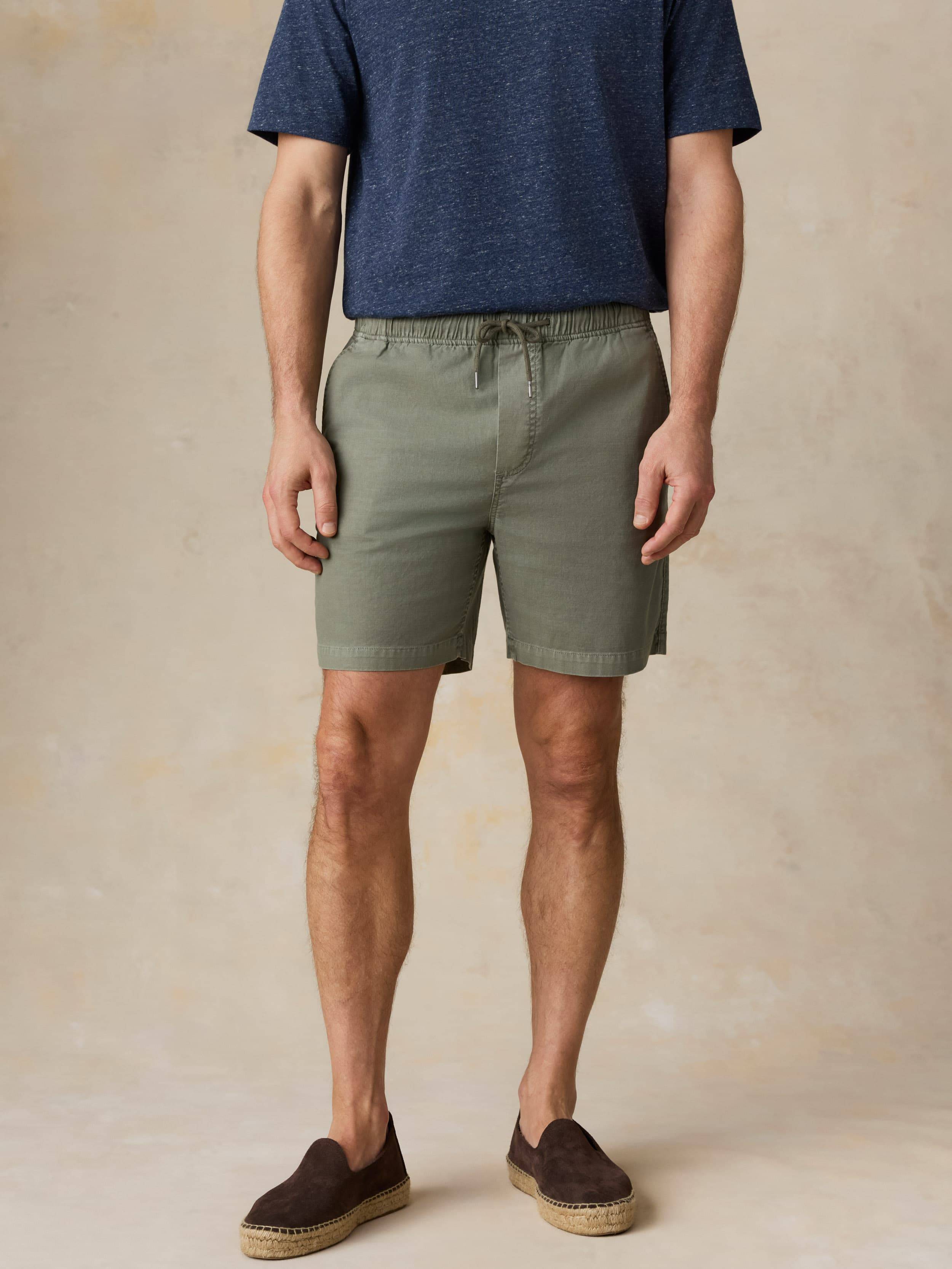 Faherty Essential Drawstring Short - Desert Olive