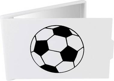 Azeeda Compact Makeup Mirror - Football