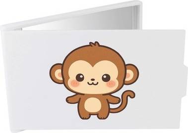 Azeeda Monkey Standing Compact Makeup Mirror