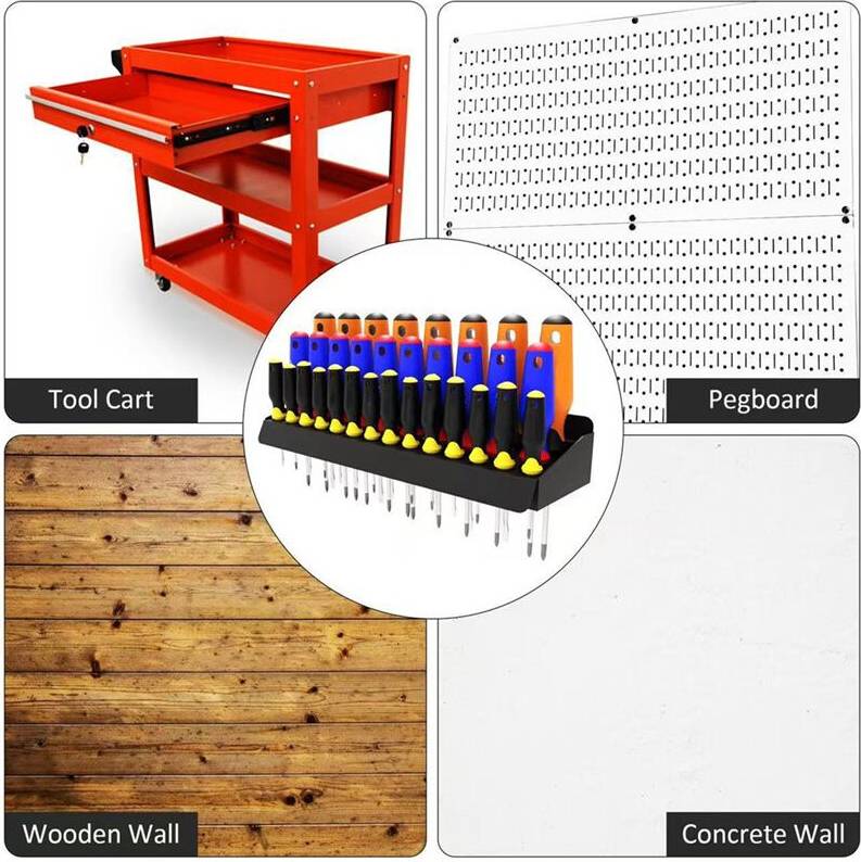 Exogio Screwdriver Holder Wall Mounted Storage Rack