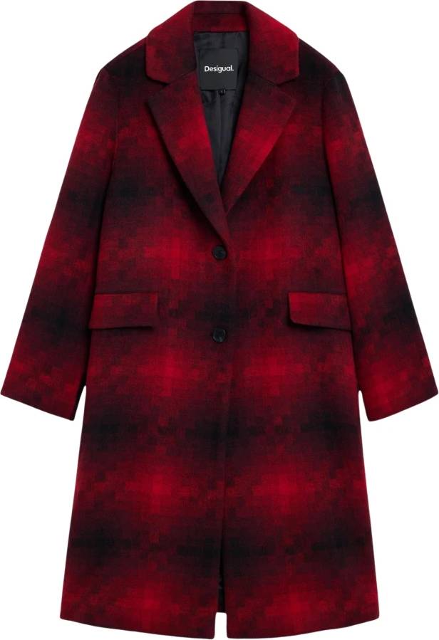 Red Polyester Womens Jacket