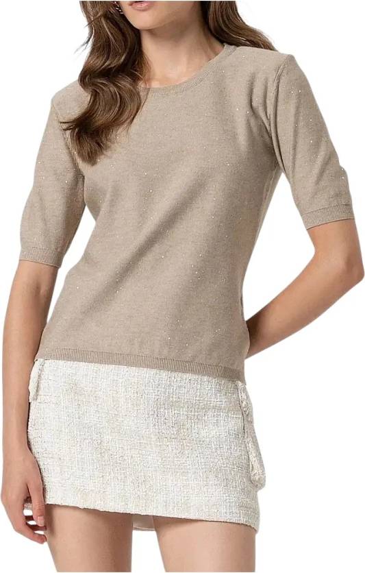 Fracomina Maille Col Rond Pulls - Beige