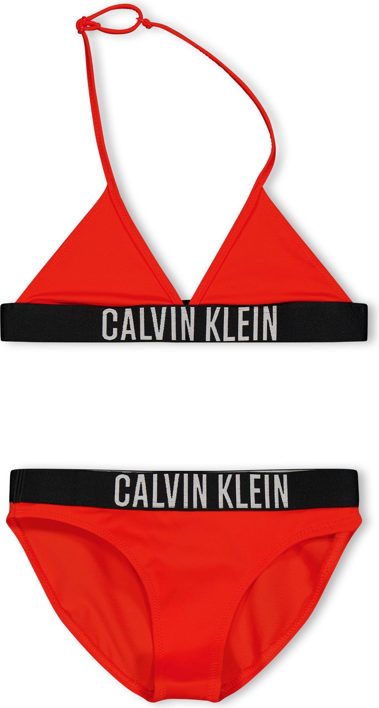 Calvin Klein Girls Triangle Bikini Set Intense Power - Red