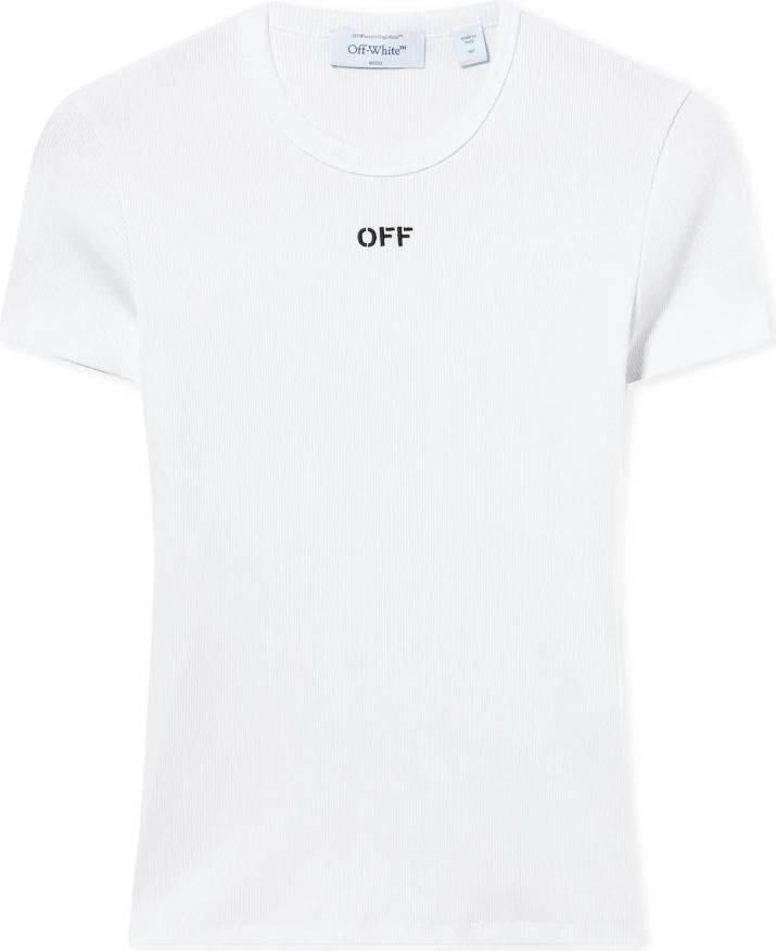 Off-White Off Stamp Rib Basic T-shirt - Off White