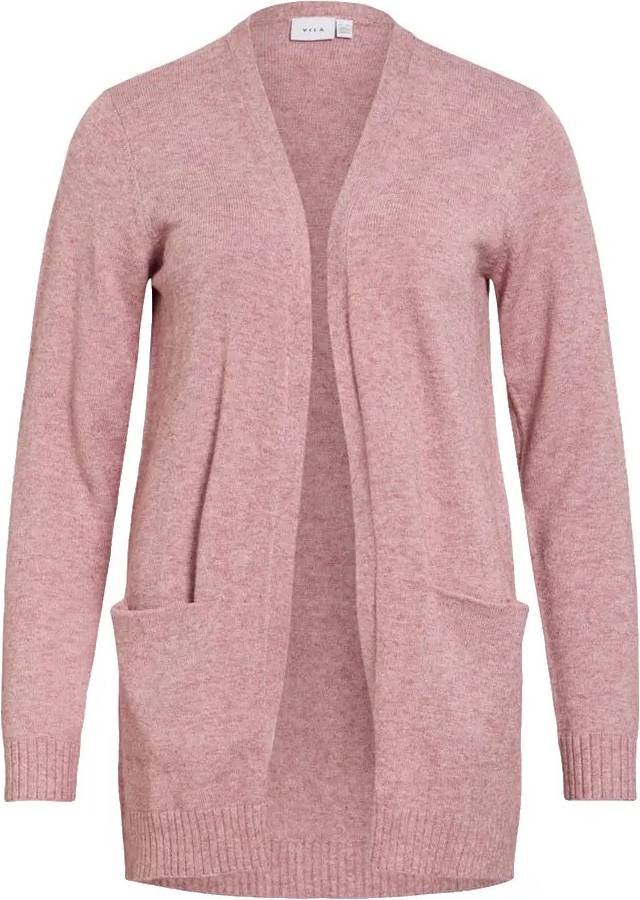 Vila Ril Long Cardigan Rosa
