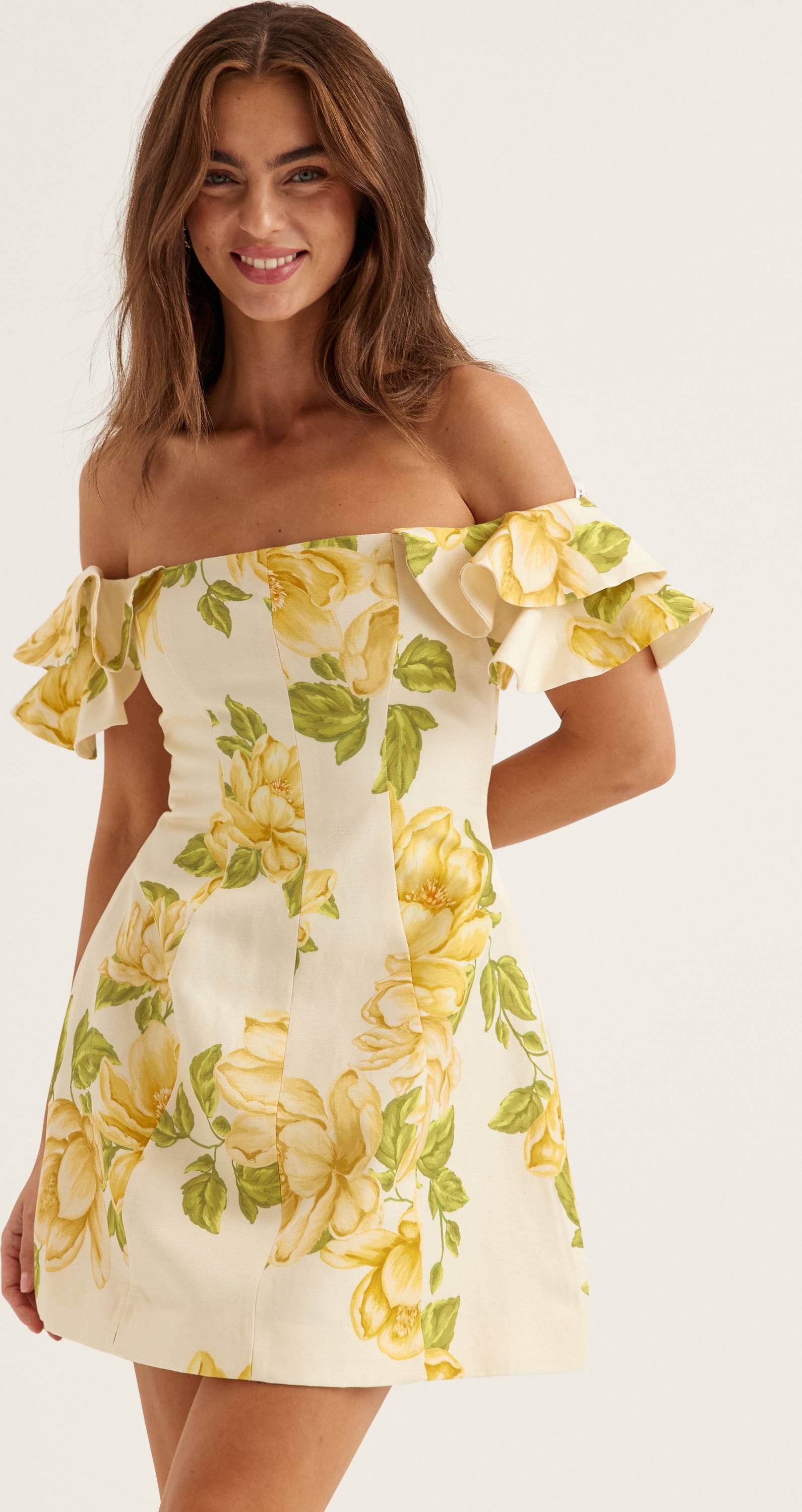 Forever New Off Shoulder Ruffle Min