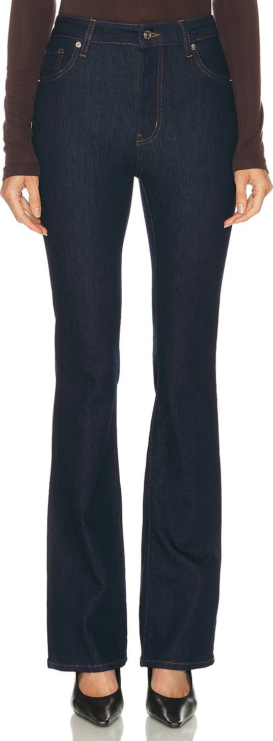 Frame High Rise Bootcut Jeans Rinse