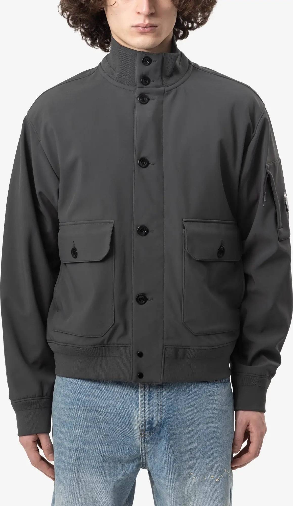 C.P. Company Shell-R Bomber Jacket Dark Shadow