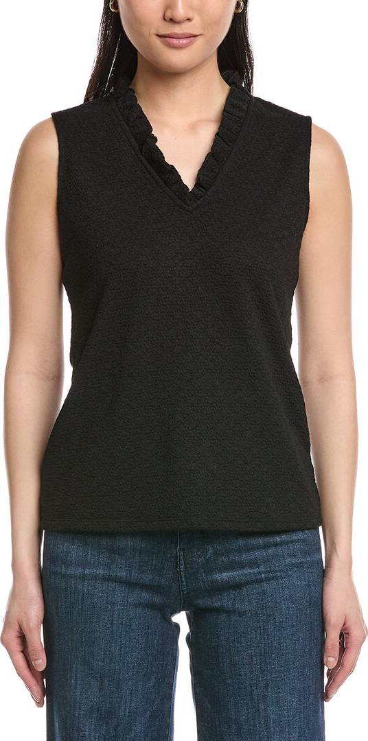 Smocked Knit Ruffle Top