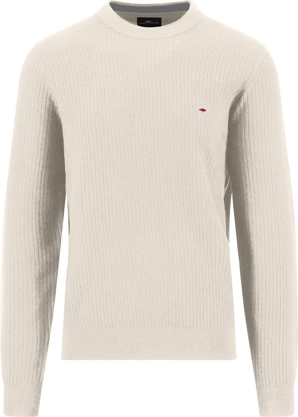 O-Neck Ribbed Snow White