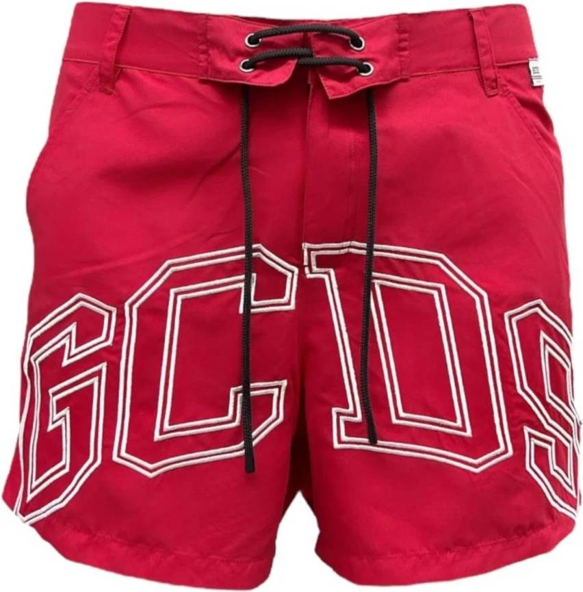 GCDS Roter Badeanzug Strandkleidung - Rot