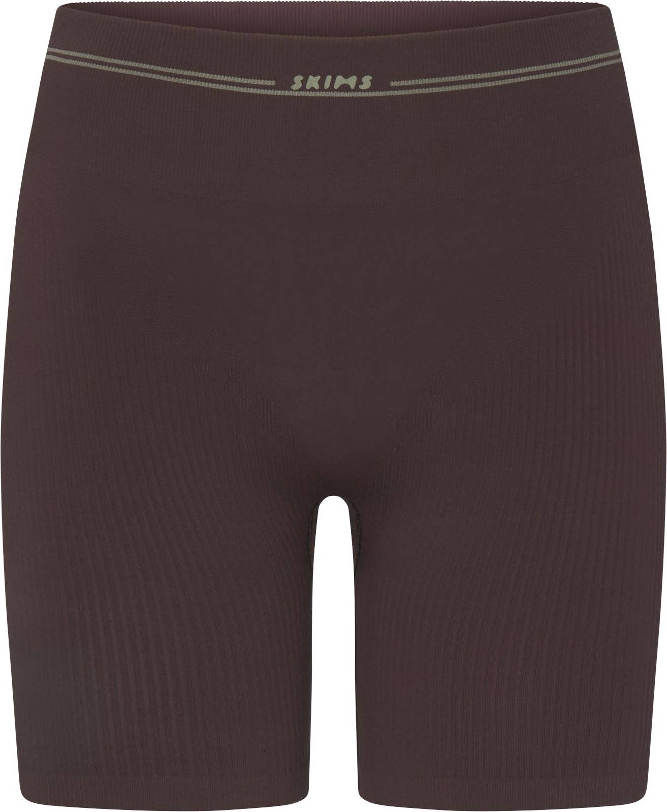 SKIMS 5 Inch Biker Short Ribbed Seamless - Deep Neutral