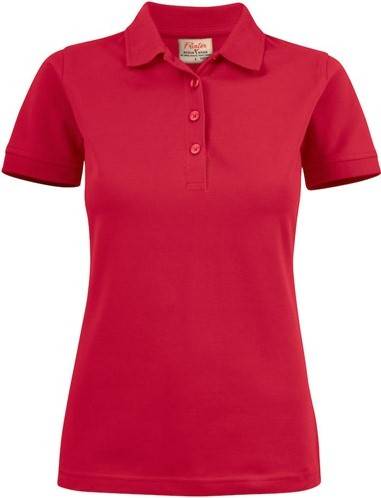 Outlet Printer Surf Stretch Dames Polo - Rood