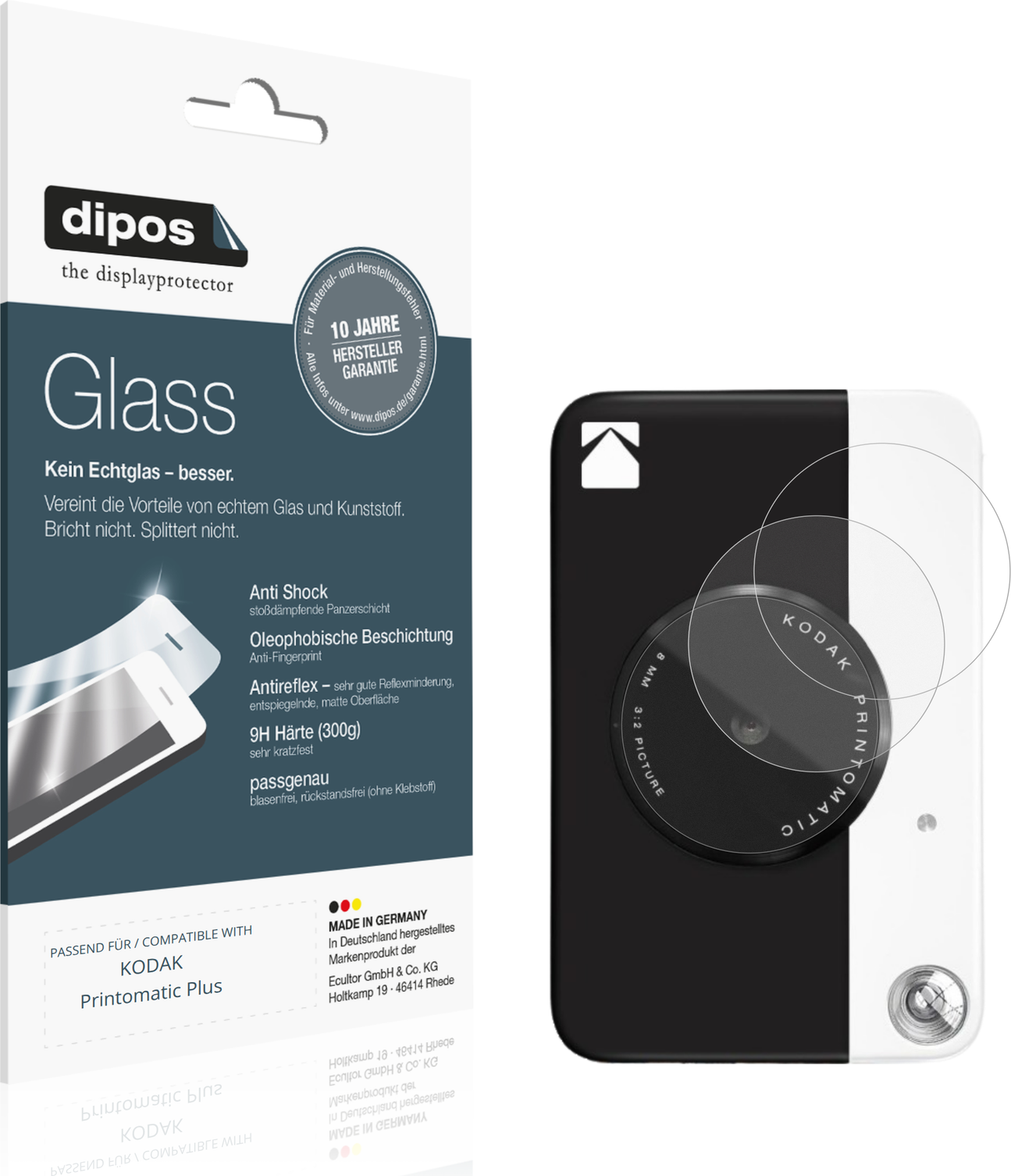 Kodak printomatic Dipos Screen Protector For Kodak Printomatic Plus Matte