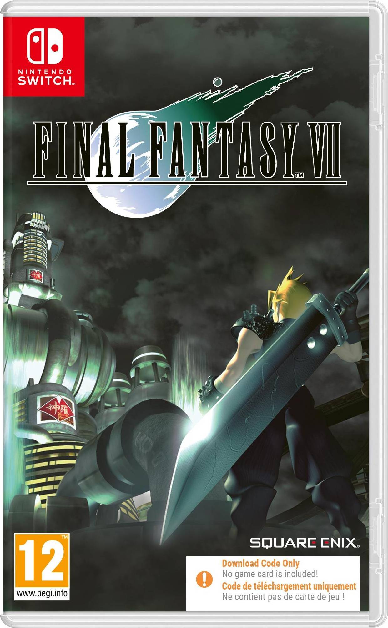 Final fantasy vii Final Fantasy VII - Nintendo Switch Code in a Box