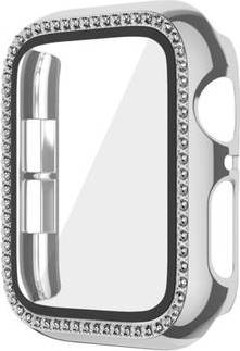 Apple watch series 9 silver Apple Watch Series 9 Rhinestone Case