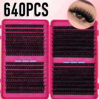 Shein Multi-Box Set Fluffy Soft 3D Faux Mink Thread - Multi-Box