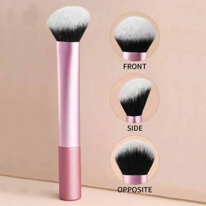 Shein Rougeborste Eller Foundationborste För Contouring - Rosa