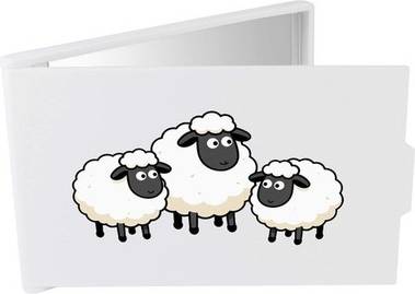 Azeeda Flock Of Sheep Compact Makeup Mirror