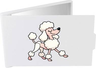 Azeeda Prancing Poodle Compact Makeup Mirror