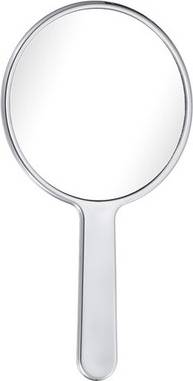 Uxcell Handheld Mirror Water Ripple Square Silver
