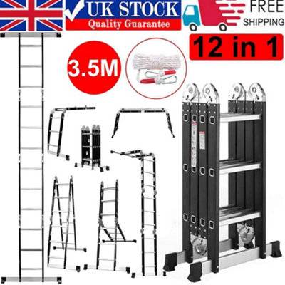 B&Q 12 In 1 Aluminium Combination Step Ladder