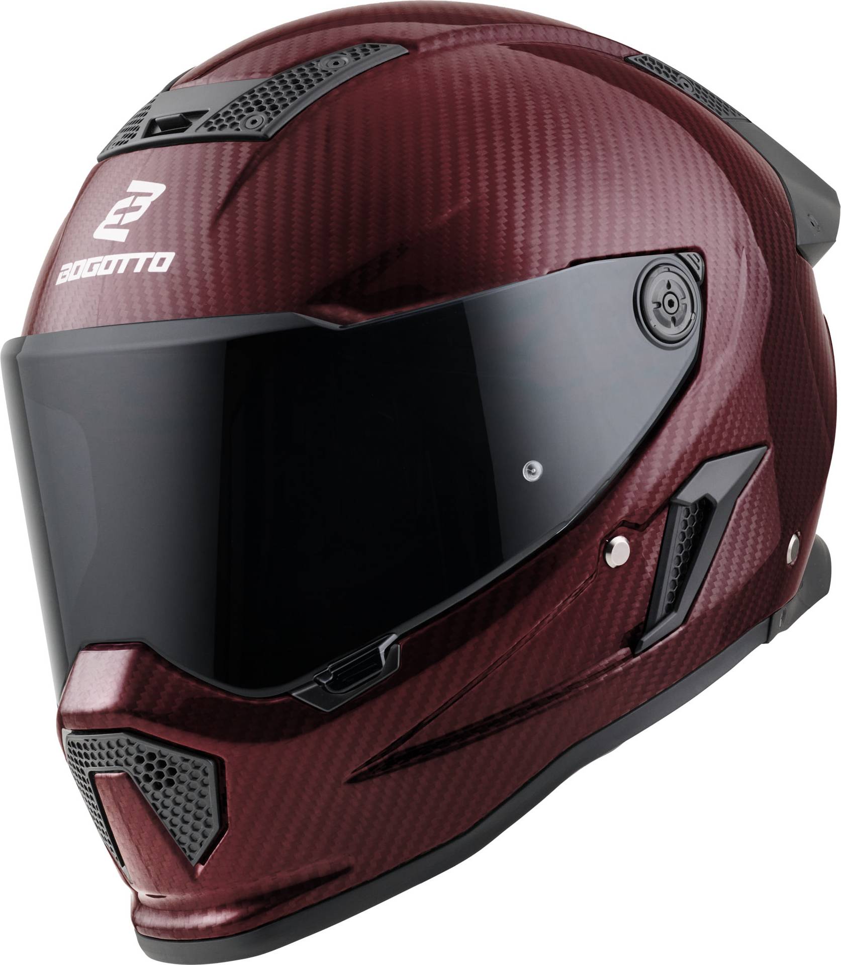 Bogotto Rapto Carbon Helm - Rot