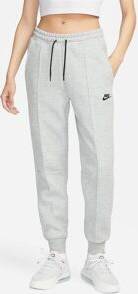 Nike tech fleece joggers grey Nike Tech Fleece Mid Rise Joggers - Grey