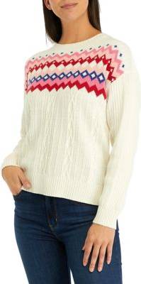 Chaps Chaps Intarsia Sweater - Multicolor