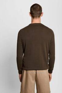 Lyle & Scott Mid Knits Script Stickad Crew Neck Herr