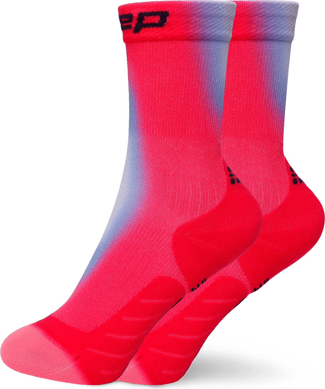 CEP Core Run Edt Gradient Socks Mid Cut - Pink
