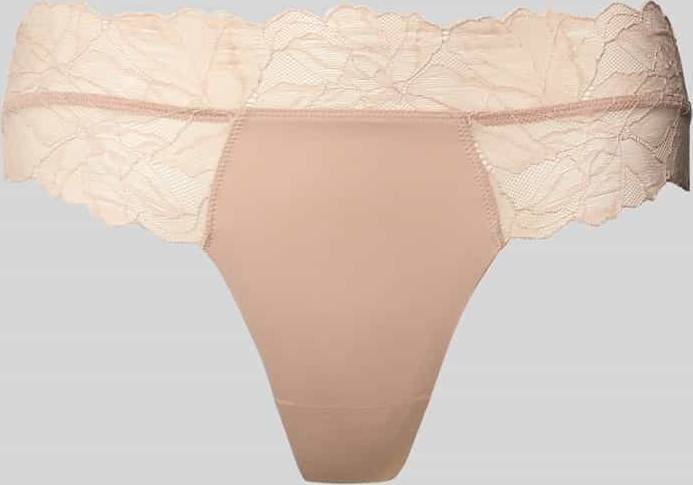 Calvin Klein String Perfectly Fit Lace Spitze String - Nude